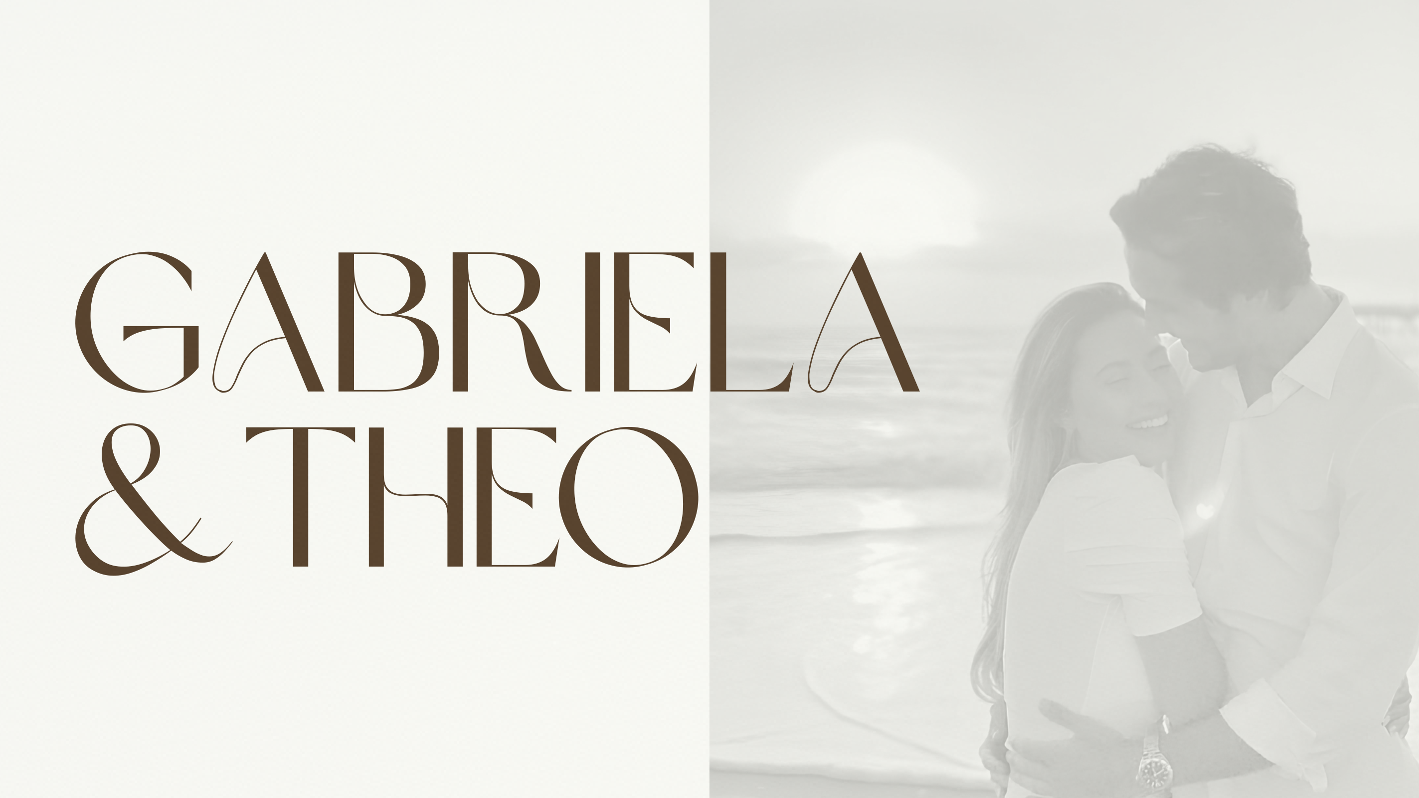 The Wedding of Gabriela e Theo. Eat Kitchen, Cais Embarcadero, Porto Alegre. 31 de outubro de 2026, às 17 horas.